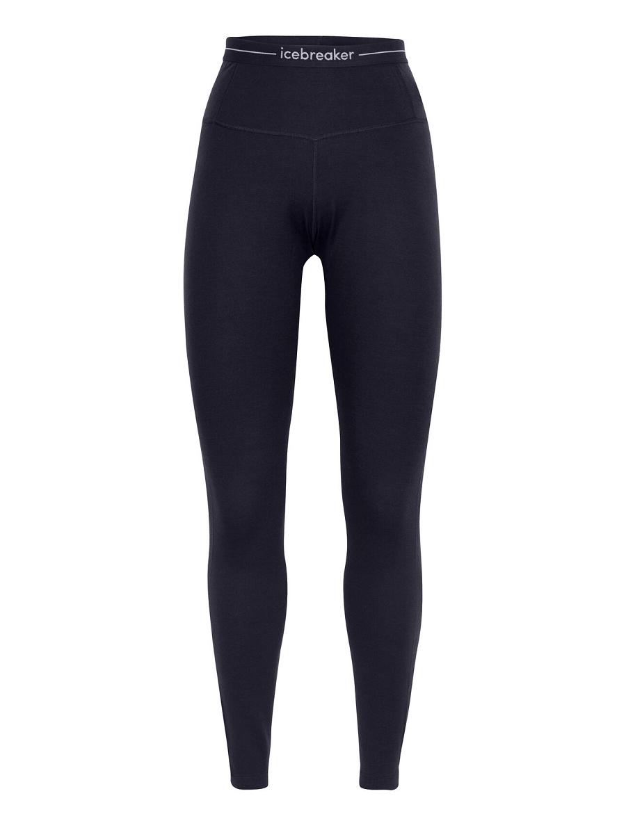 Icebreaker Merino 260 Tech High Rise Leggings Női Base Layers Sötétkék | HU 1851WNBY